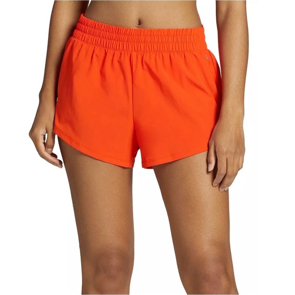 NEW DSG Women's Stride Mid arise Bright Orange Athletic Shorts Size M